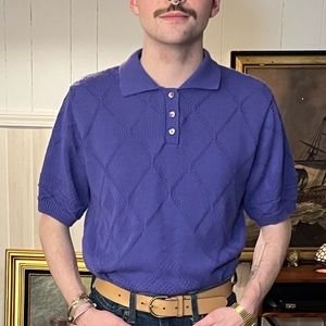Vintage purple knit top tee